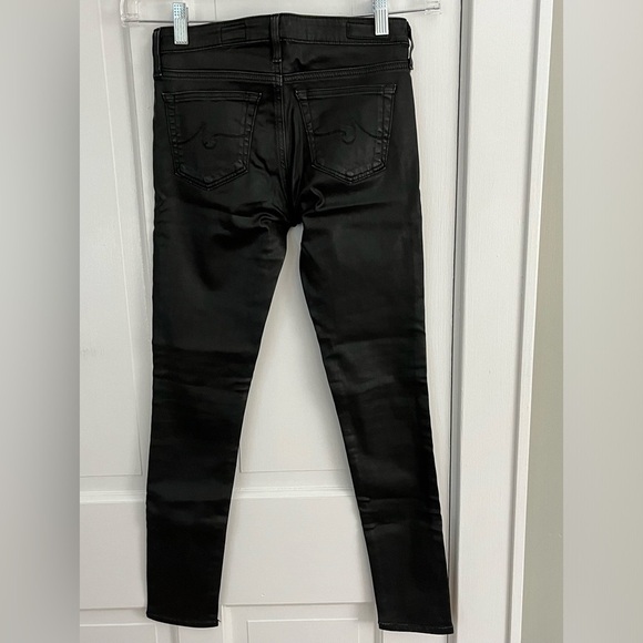 AG ADRIANO GOLDSCHMIED Legging Ankle Super Skinny Leatherette Jean Size 24R New - Picture 7 of 16